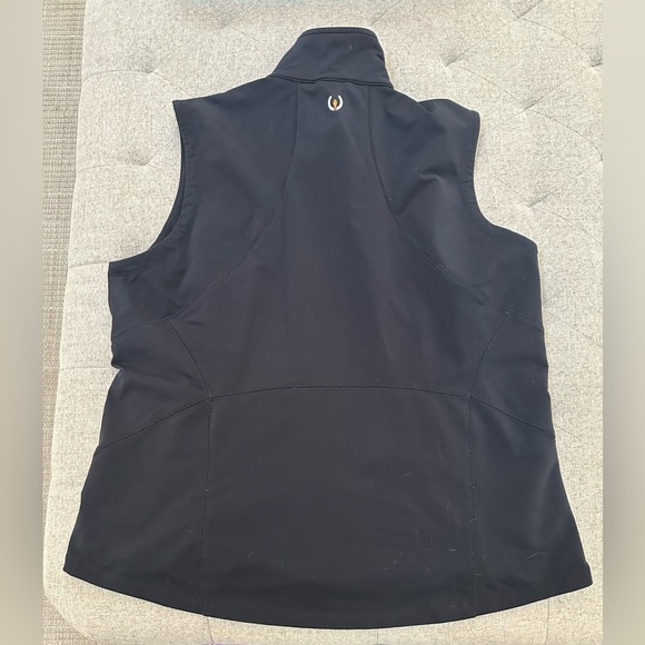 KERRITS SOFT SHELL RIDING VEST 2X BLACK EQUESTRIAN VEST PLUS SIZE - Picture 2 of 3
